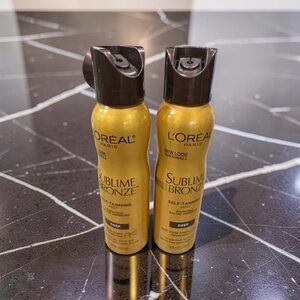 2 PACK - NWT L’Oreal Paris Sublime Bronze Self-tanning Mist DEEP